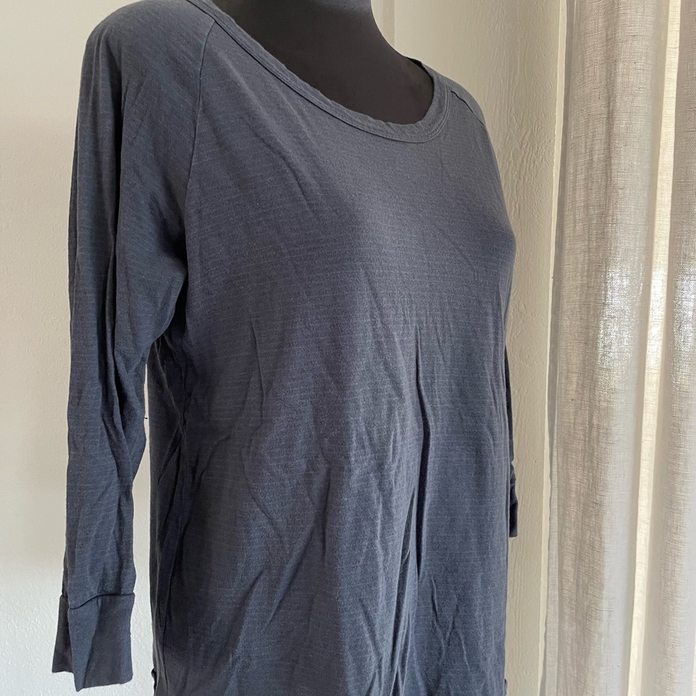 WCHT3810 JAMES PERSE Striped Raglan Sleeve Top